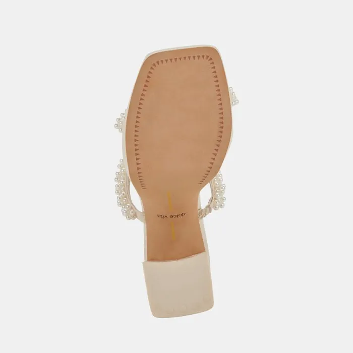 Dolce Vita Ariele Heels Vanilla Pearls Women Sandals