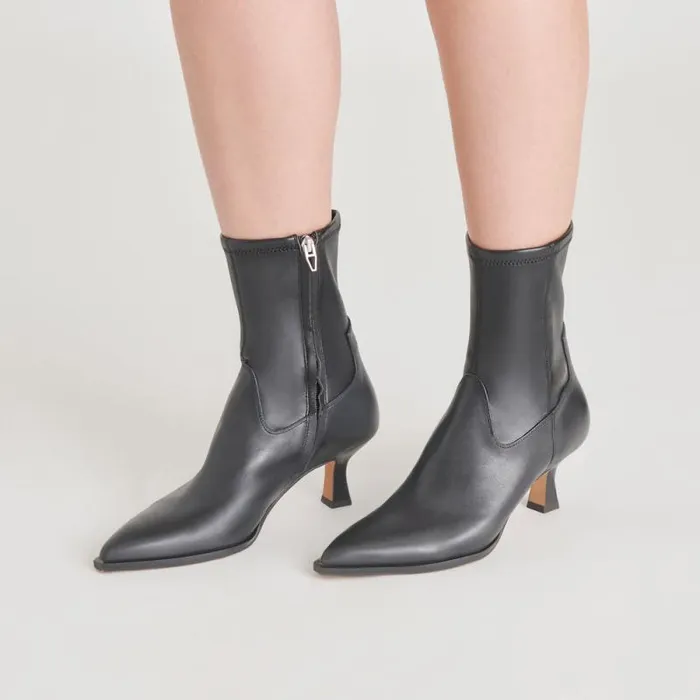 Dolce Vita Arya Boots Black Leather Women Boots and Booties