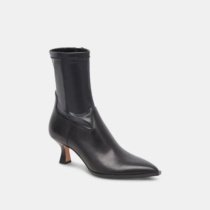 Dolce Vita Arya Boots Black Leather Women Boots and Booties