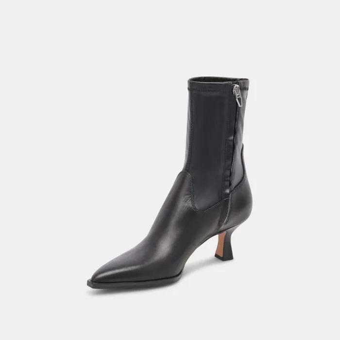 Dolce Vita Arya Boots Black Leather Women Boots and Booties