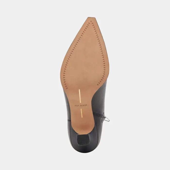 Dolce Vita Arya Boots Black Leather Women Boots and Booties
