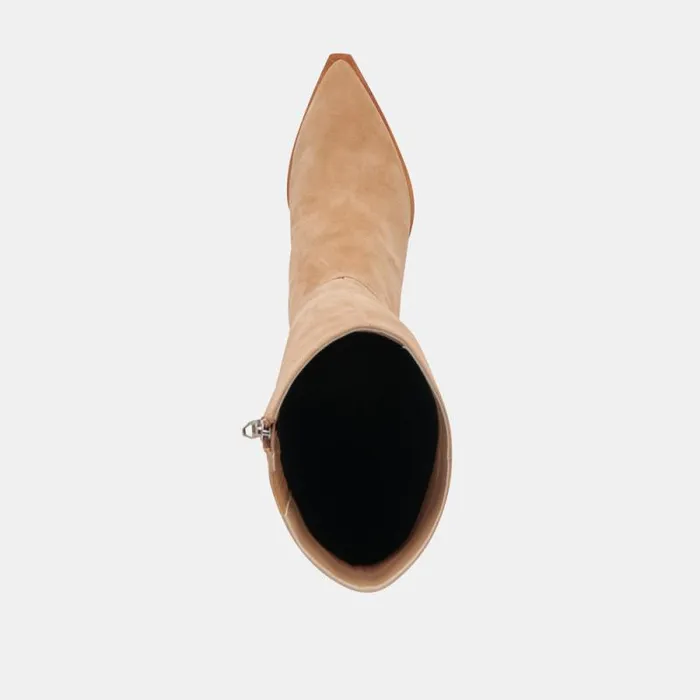 Dolce Vita Auggie Wide Calf Boots Camel Suede Women Boots and Booties