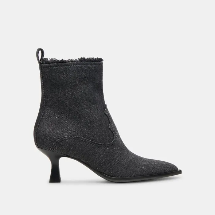 Dolce Vita Austin Boots Carbon Denim Women Boots and Booties