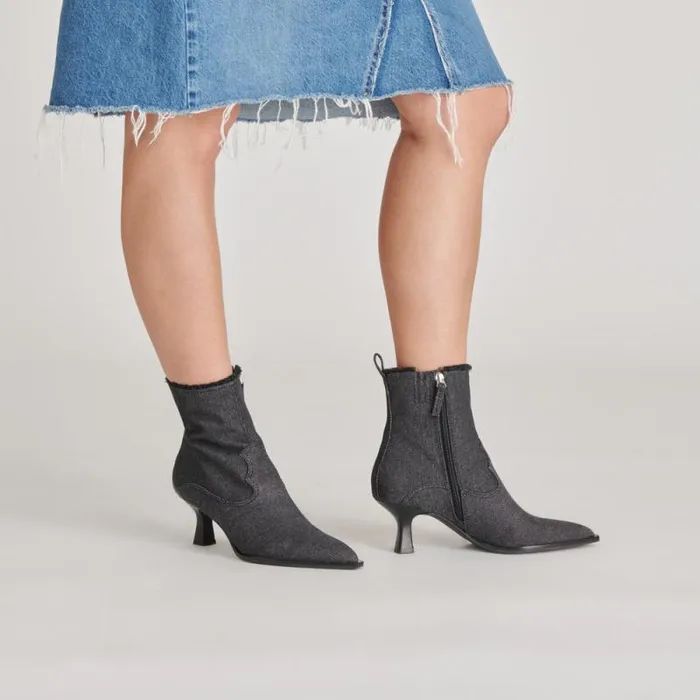 Dolce Vita Austin Boots Carbon Denim Women Boots and Booties
