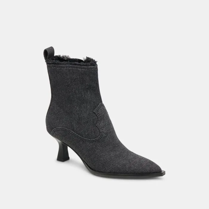 Dolce Vita Austin Boots Carbon Denim Women Boots and Booties