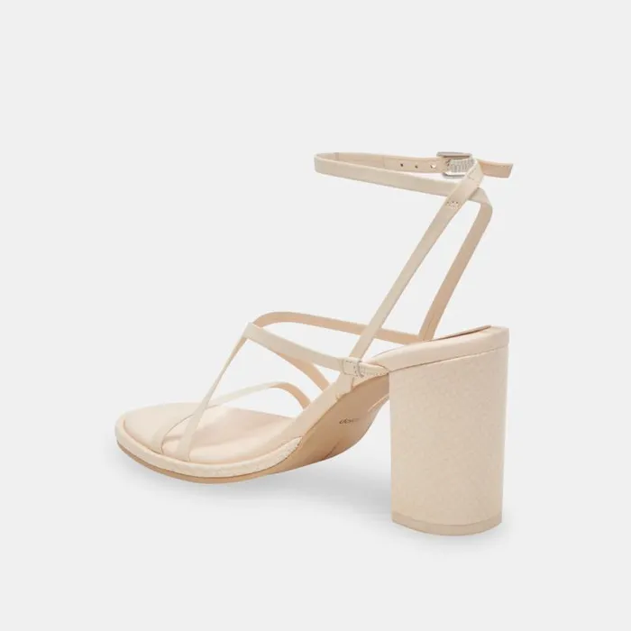 Dolce Vita Barly Heels Bone Leather Women Sandals
