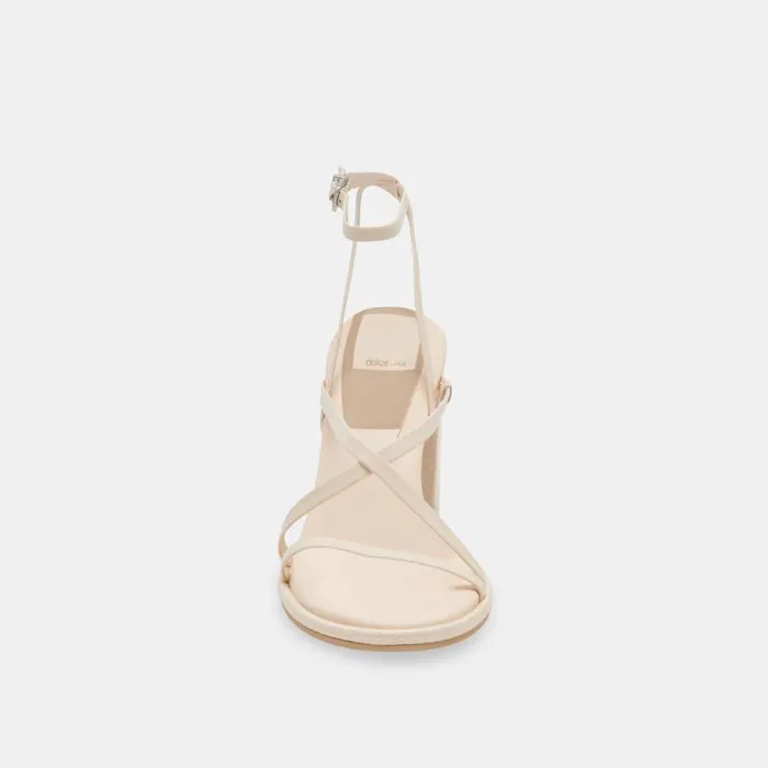 Dolce Vita Barly Heels Bone Leather Women Sandals