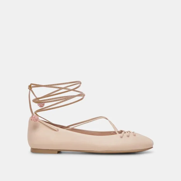Dolce Vita Beate Ballet Flats Light Pink Leather Women Flats and Loafers