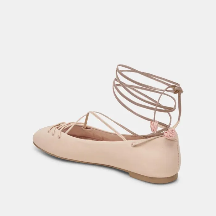 Dolce Vita Beate Ballet Flats Light Pink Leather Women Flats and Loafers