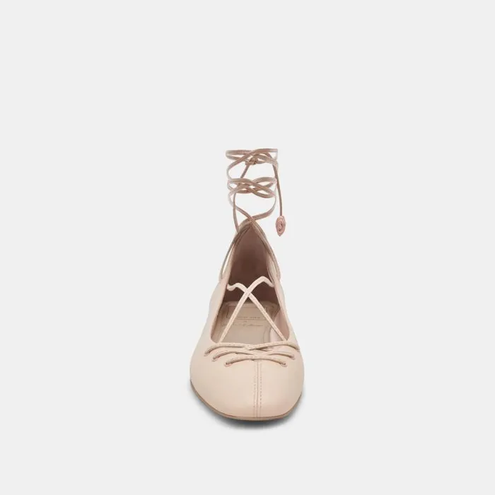 Dolce Vita Beate Ballet Flats Light Pink Leather Women Flats and Loafers