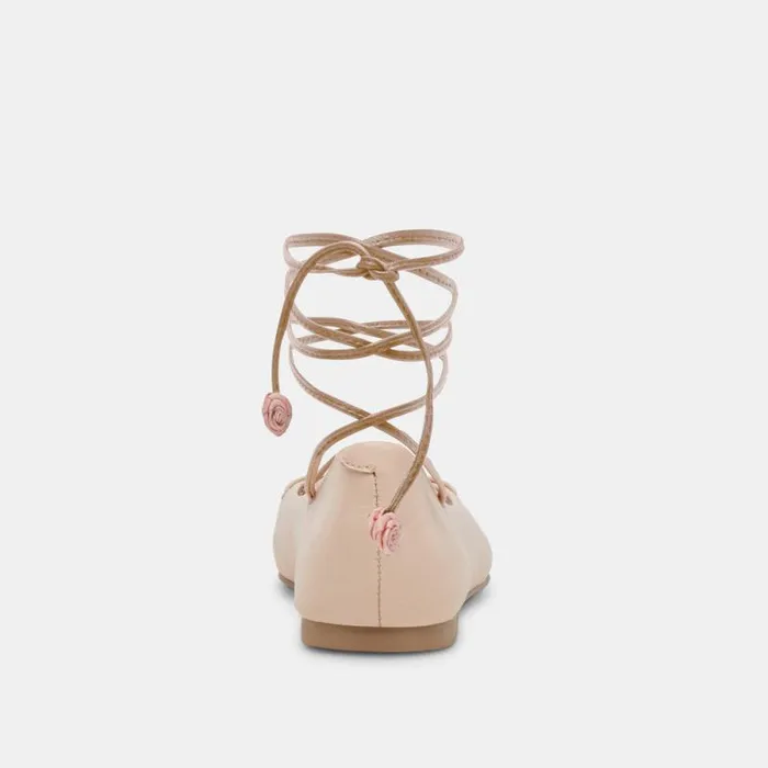 Dolce Vita Beate Ballet Flats Light Pink Leather Women Flats and Loafers