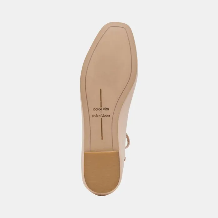 Dolce Vita Beate Ballet Flats Light Pink Leather Women Flats and Loafers