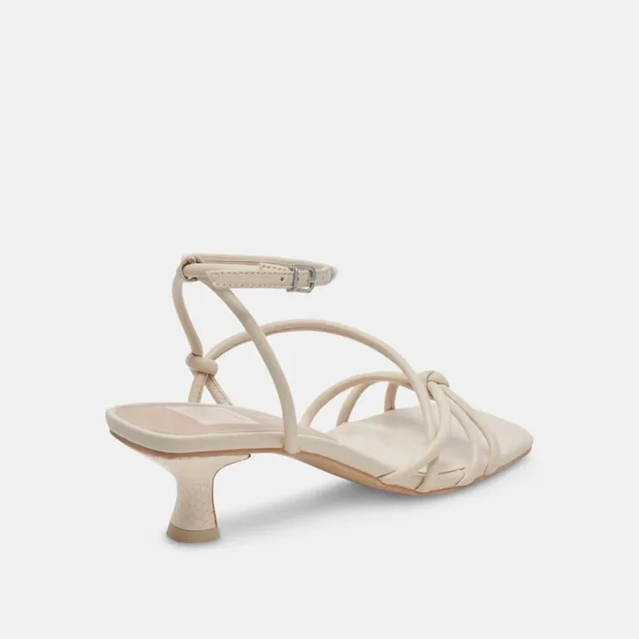 Dolce Vita Bev Heels Ivory Leather Women Heels
