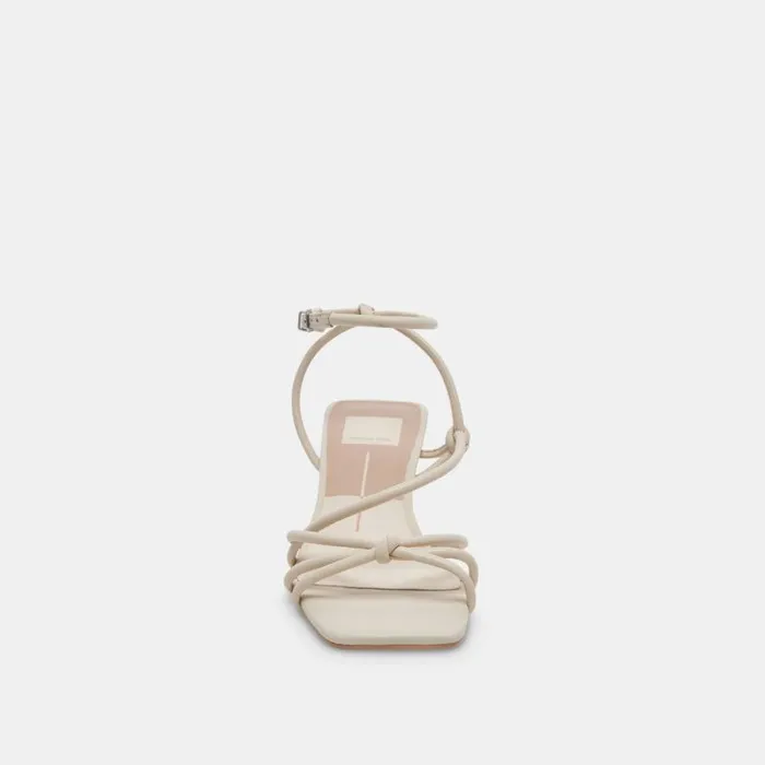 Dolce Vita Bev Heels Ivory Leather Women Heels