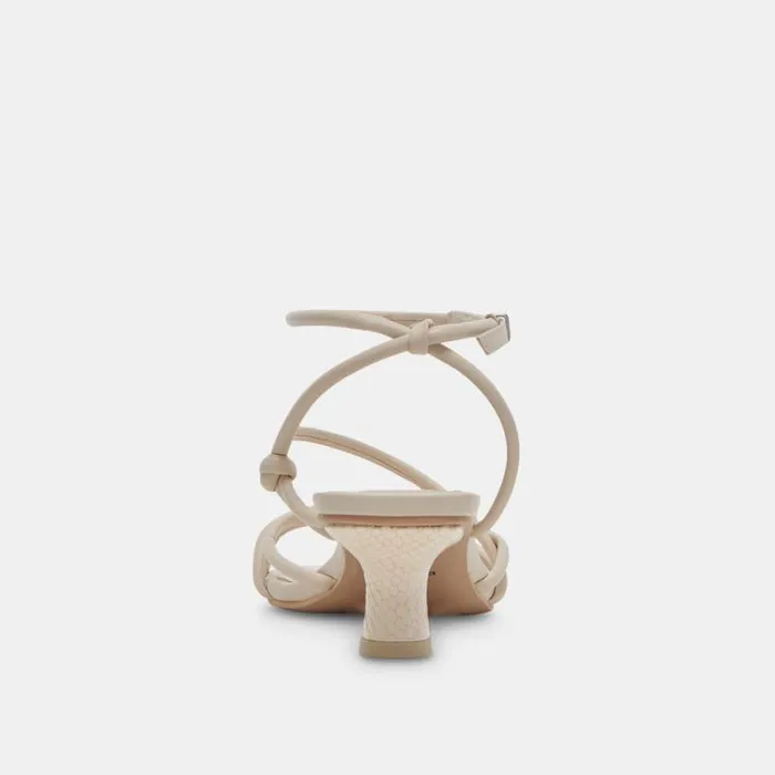 Dolce Vita Bev Heels Ivory Leather Women Heels