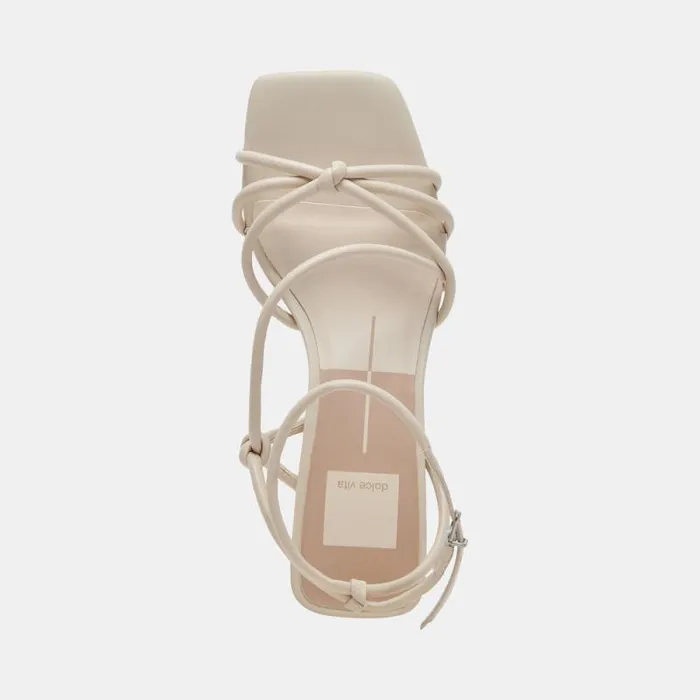 Dolce Vita Bev Heels Ivory Leather Women Heels