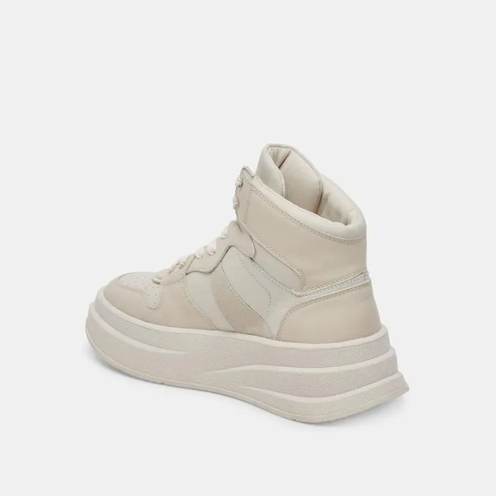 Dolce Vita Brax Sneaker Ivory Leather Women Sneakers