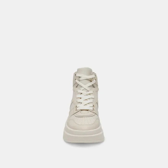 Dolce Vita Brax Sneaker Ivory Leather Women Sneakers