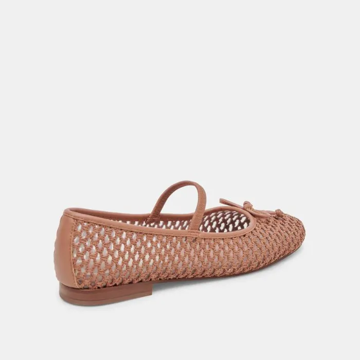 Dolce Vita Carin Raffia Ballet Flats Cider Raffia Women Flats and Loafers