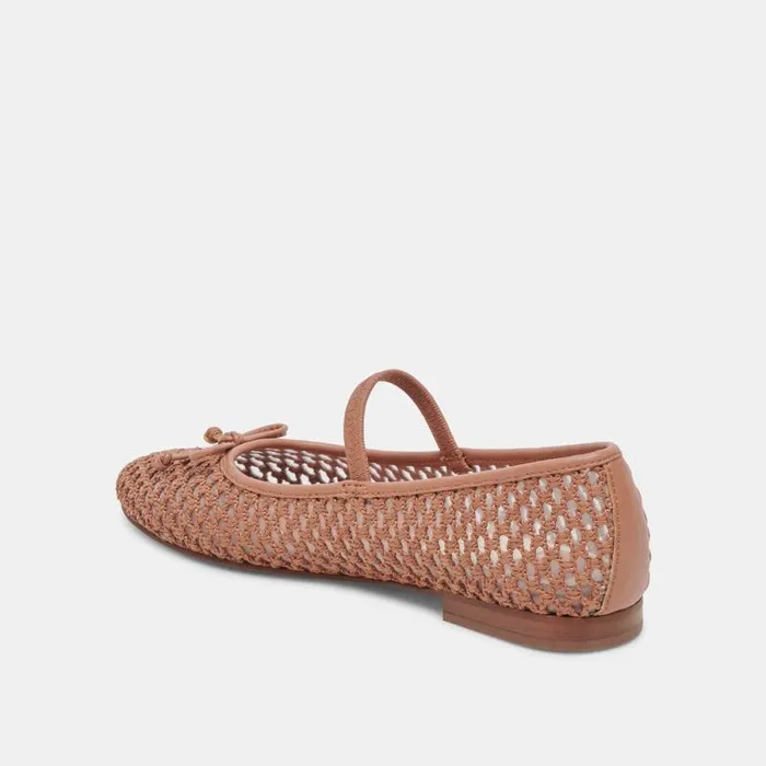 Dolce Vita Carin Raffia Ballet Flats Cider Raffia Women Flats and Loafers