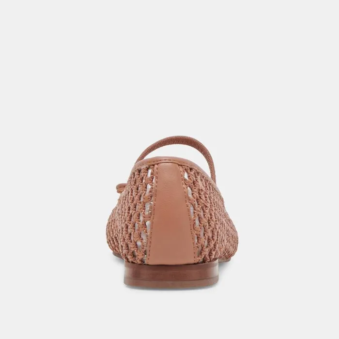 Dolce Vita Carin Raffia Ballet Flats Cider Raffia Women Flats and Loafers