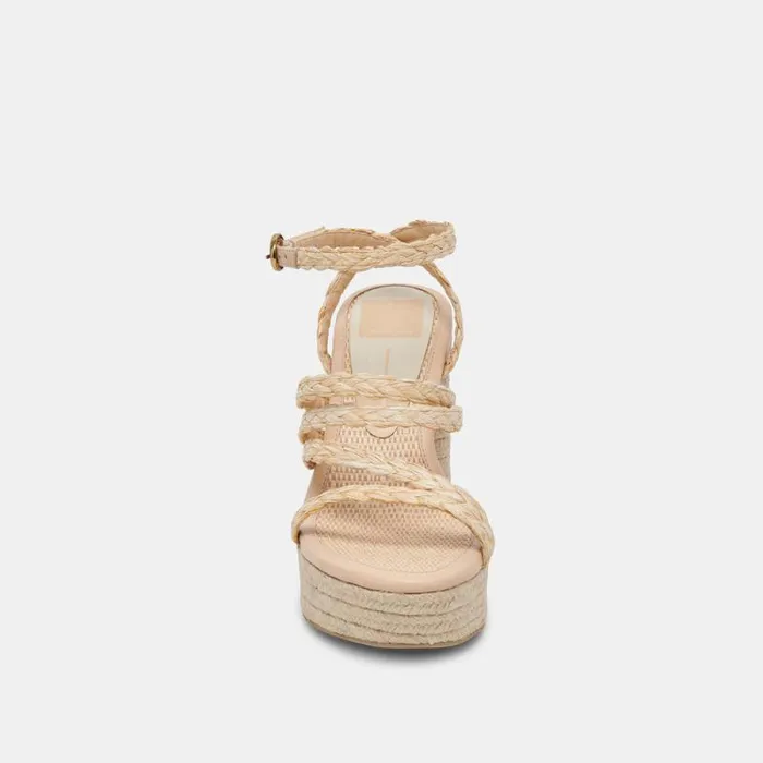Dolce Vita Catina Heels Lt Natural Raffia Women Heels