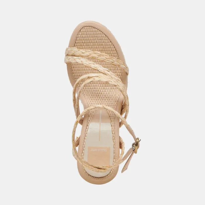 Dolce Vita Catina Heels Lt Natural Raffia Women Heels