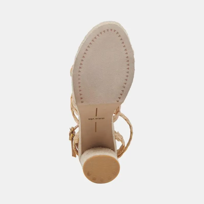 Dolce Vita Catina Heels Lt Natural Raffia Women Heels