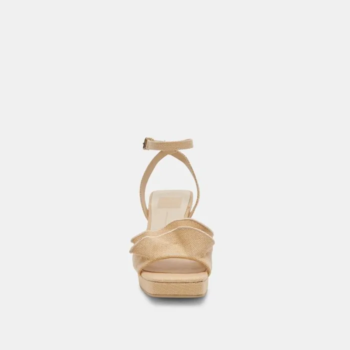 Dolce Vita Cheer Heels Lt Natural Raffia Women Heels
