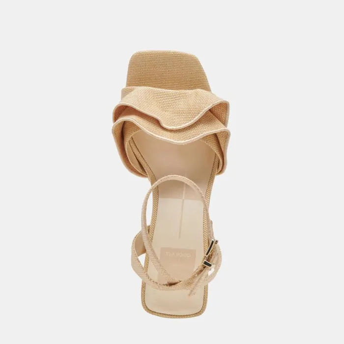 Dolce Vita Cheer Heels Lt Natural Raffia Women Heels