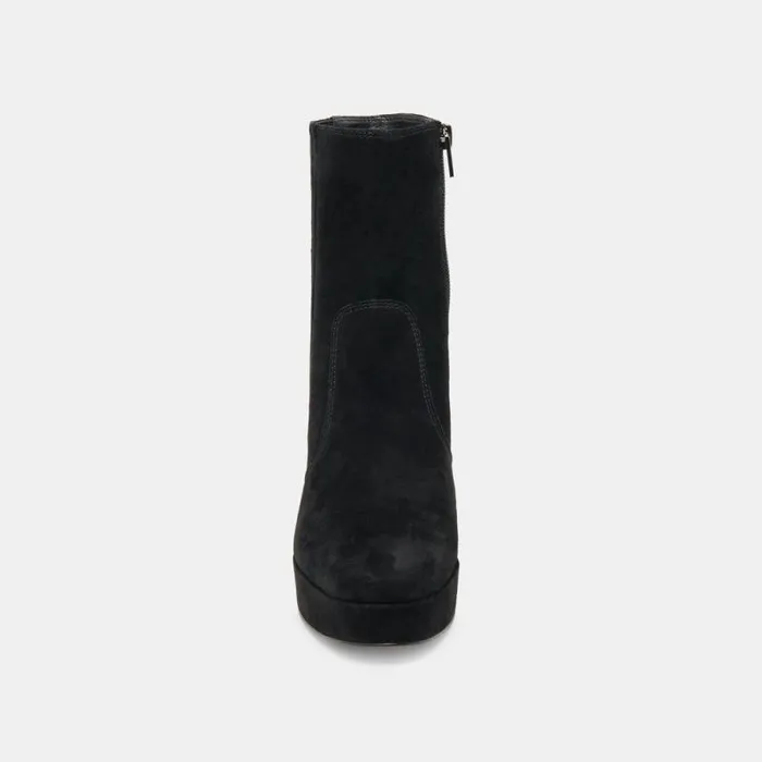 Dolce Vita Cinny Boots Onyx Suede Women Boots and Booties