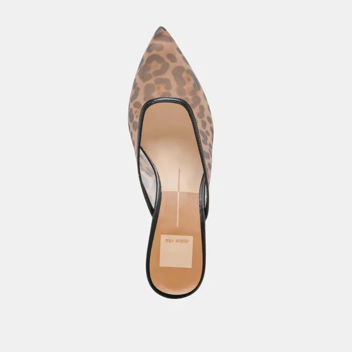 Dolce Vita Cleo Heels Dk Leopard Mesh Women Heels