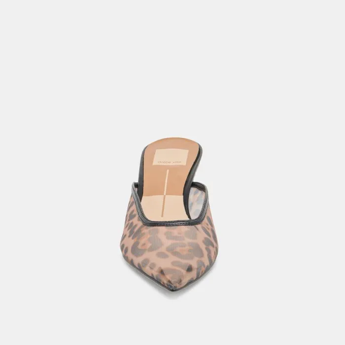 Dolce Vita Cleo Heels Dk Leopard Mesh Women Heels