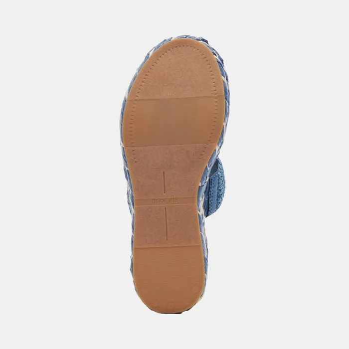 Dolce Vita Corla Sandals Blue Raffia Women Sandals