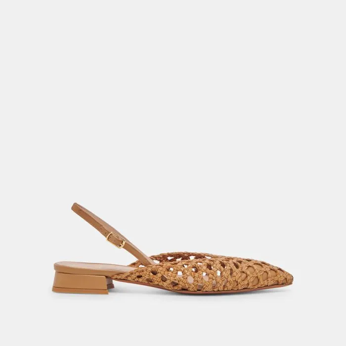 Dolce Vita Cyndi Flats Natural Woven Women Flats and Loafers