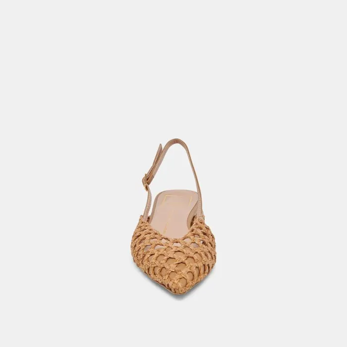 Dolce Vita Cyndi Flats Natural Woven Women Flats and Loafers