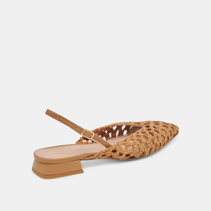 Dolce Vita Cyndi Flats Natural Woven Women Flats and Loafers