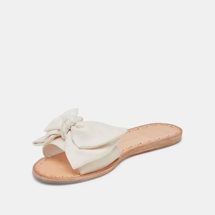 Dolce Vita Darsey Sandals White Satin Women Sandals
