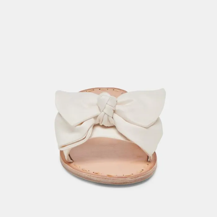 Dolce Vita Darsey Sandals White Satin Women Sandals