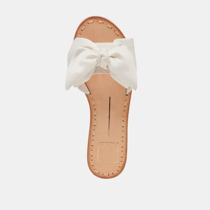 Dolce Vita Darsey Sandals White Satin Women Sandals
