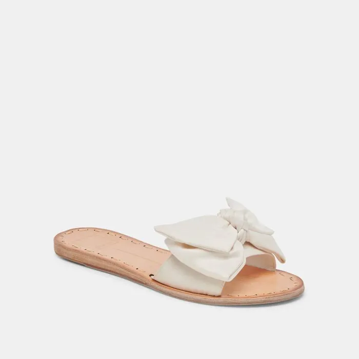 Dolce Vita Darsey Sandals White Satin Women Sandals