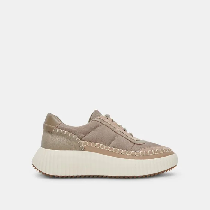 Dolce Vita Dolen Nylon Sneakers Dk Taupe Nylon Women Sneakers