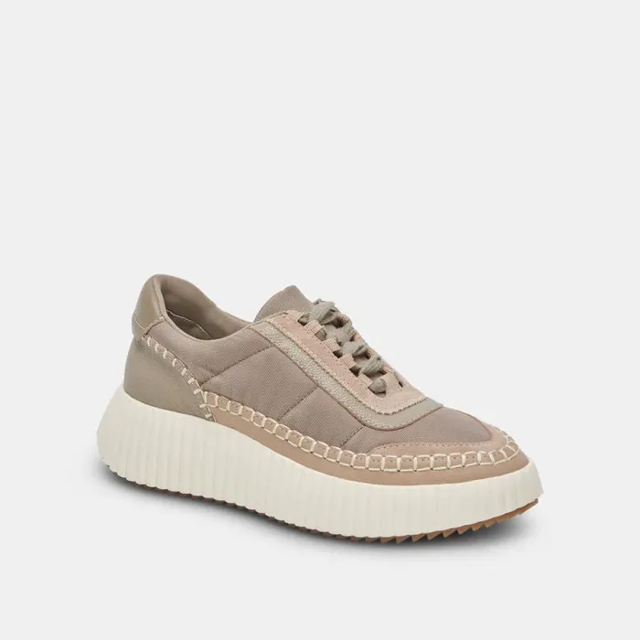 Dolce Vita Dolen Nylon Sneakers Dk Taupe Nylon Women Sneakers