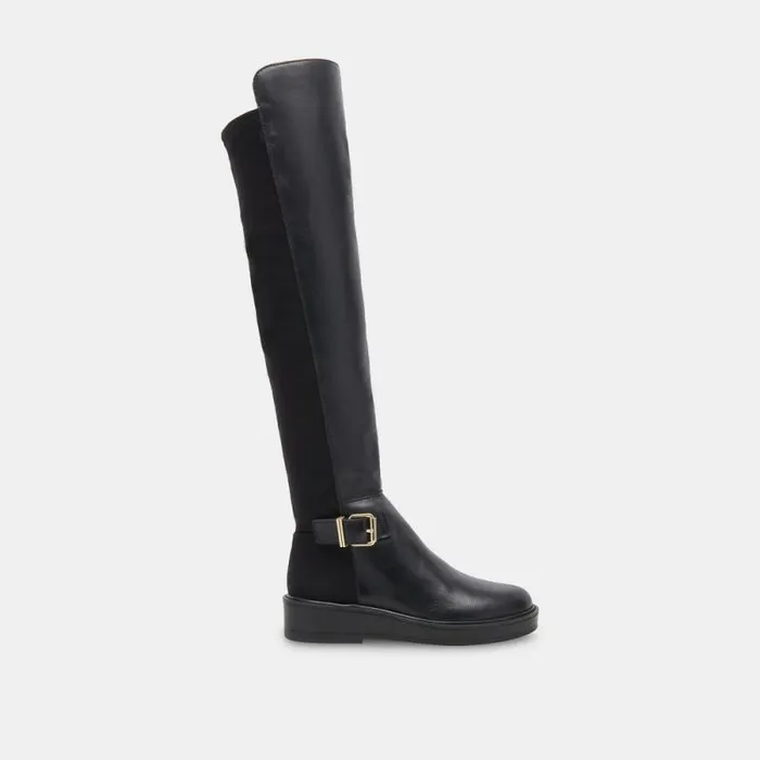 Dolce Vita Ember Boots Black Leather Women Boots and Booties