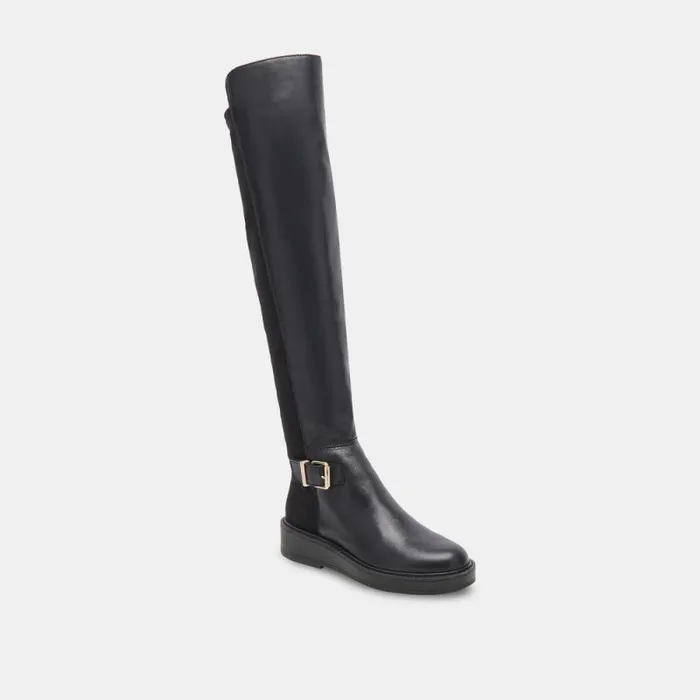 Dolce Vita Ember Boots Black Leather Women Boots and Booties