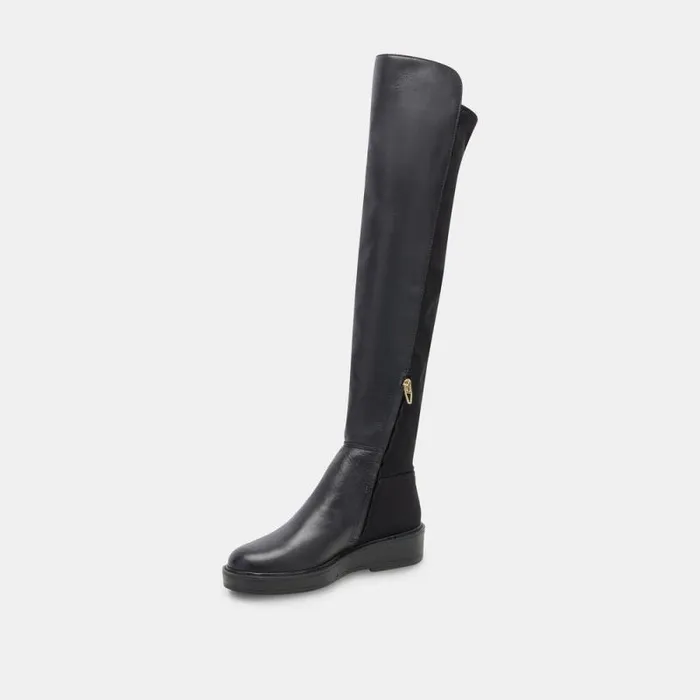 Dolce Vita Ember Boots Black Leather Women Boots and Booties