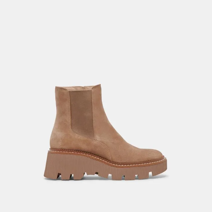 Dolce Vita Emmet H2O Boots Mushroom Suede Women Boots and Booties