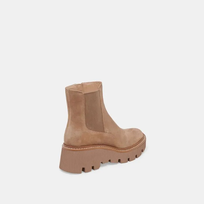 Dolce Vita Emmet H2O Boots Mushroom Suede Women Boots and Booties