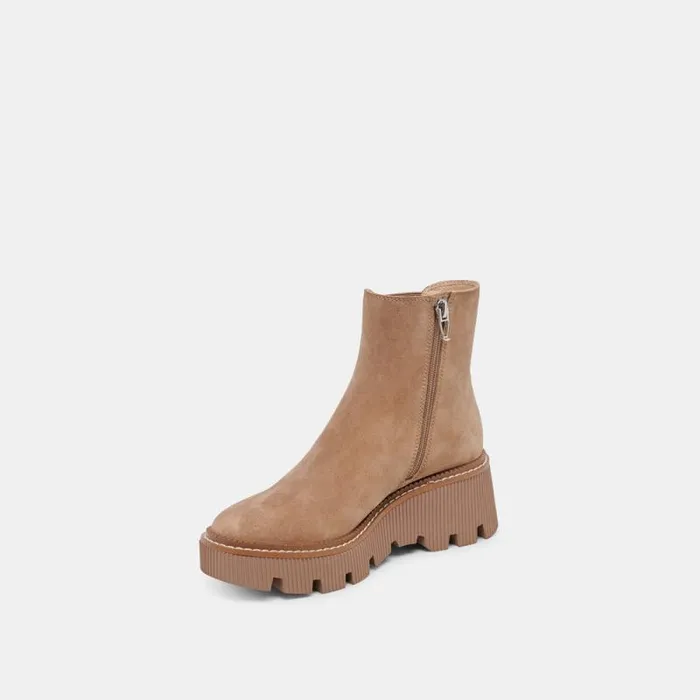Dolce Vita Emmet H2O Boots Mushroom Suede Women Boots and Booties