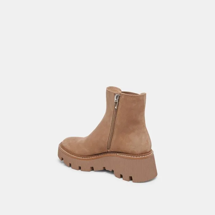 Dolce Vita Emmet H2O Boots Mushroom Suede Women Boots and Booties